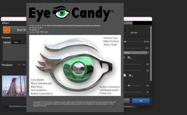 PS鎏金字效果插件眼睛糖果滤镜扩展Alien Skin Eye Candy 7